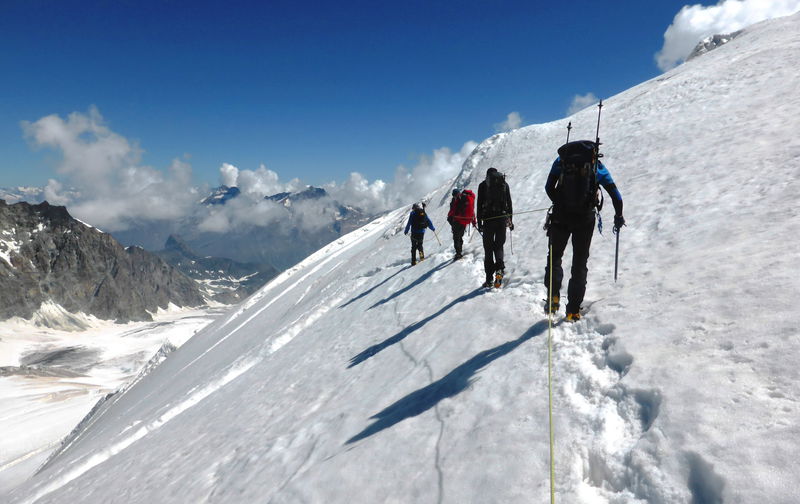 Approaching the Matterhorn, just out of sight...taken by Hanna Burrows, KE traveller